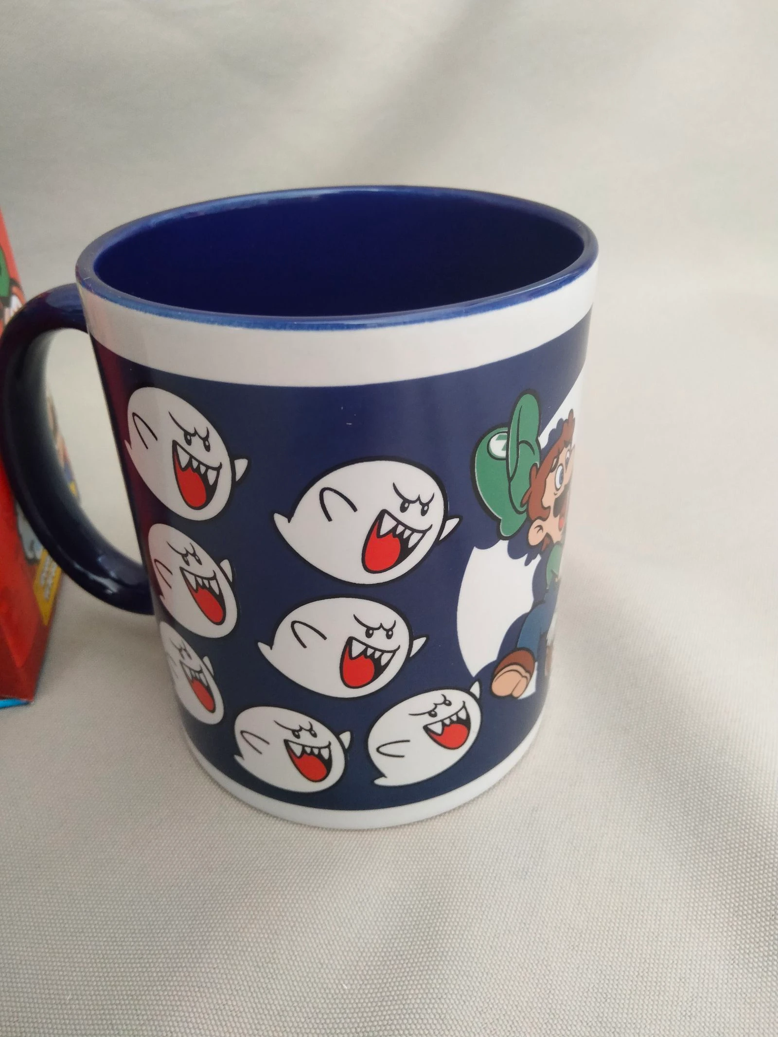 Caneca Mario & Luigi | Nintendo | Nova | Multicor / Interior azul-marinho | 325 ml – photo 2